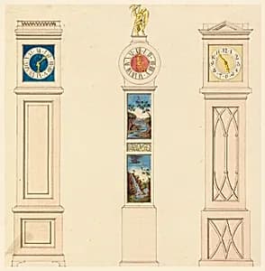 Design for Case Clocks by Unknown