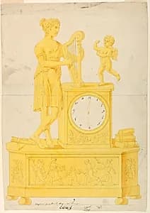 Design for Clock by Lefebvre Manufactory, Tournai
