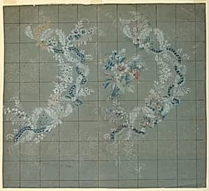 Design for Silk Brocade by Unknown