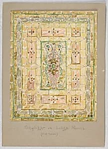 Design for stained glass by Alice Cordelia Morse, American, 1863–1961