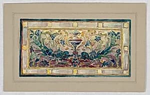 Design for stained glass by Alice Cordelia Morse, American, 1863–1961