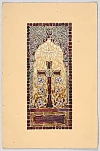 Design for stained glass by Alice Cordelia Morse, American, 1863–1961