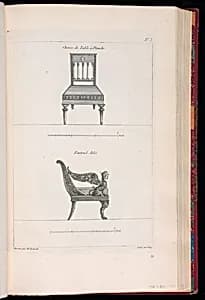Designs for Chairs by Richard de Lalonde, French, active 1780–96