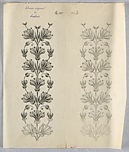 Designs for embroidery by Unknown