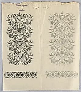 Designs for embroidery by Unknown
