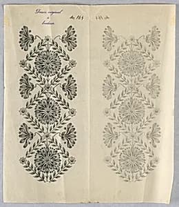 Designs for embroidery by Unknown