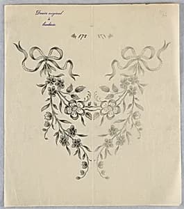 Designs for embroidery by Unknown