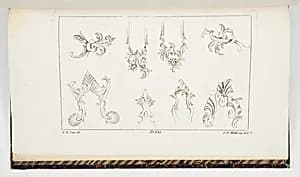 Designs for Rocaille Motifs by I. F. Saur, German, active 18th century