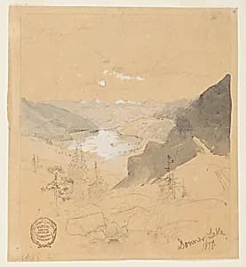 Donner Lake by Thomas Moran, American, b. Britain, 1837–1926