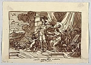 Drawing by Felice Giani, Italian, 1758–1823