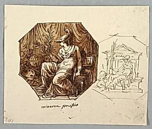 Drawing by Felice Giani, Italian, 1758–1823