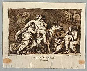 Drawing by Felice Giani, Italian, 1758–1823