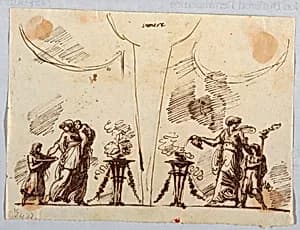 Drawing by Felice Giani, Italian, 1758–1823