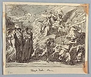 Drawing by Felice Giani, Italian, 1758–1823