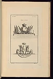 Ecussons et Armoiries by Juste-François Boucher, French, 1736 – 1782