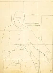 Elderly Man Seated in a Chair by William Page