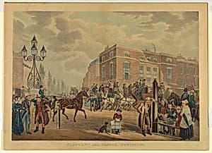 Elephant and Castle, Newington by Robert William Smart, British, active 19th c.