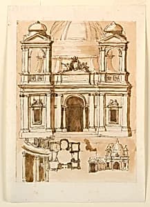 Elevation of a church by Giuseppe Barberi, Italian, 1746–1809