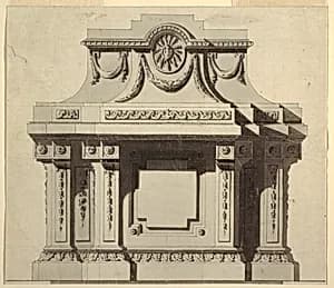 Elevation of a Wall Monument
