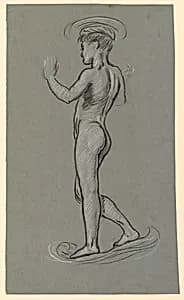 figure study for a fountain design