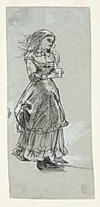 Girl Holding a Drinking Glass by Winslow Homer, American, 1836–1910