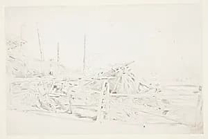 Haystack and Rail Fence by Winslow Homer, American, 1836–1910