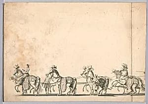 Horses for Float by Jacques-François Blondel, French, 1705–1774