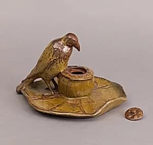 Inkwell and cover by Rookwood Pottery, American, 1880 - 1967