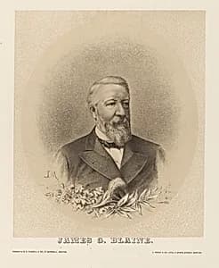 James Gillespie Blaine by Julius Mayer, 1857 - 1884?