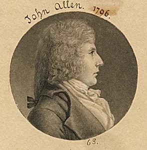John Allen by Charles Balthazar Julien Févret de Saint-Mémin, 12 Mar 1770 - 23 Jun 1852