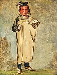 Káw-kaw-ne-chóo-a, a Brave by George Catlin