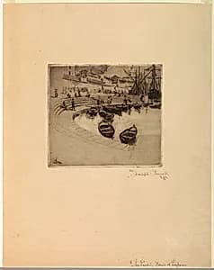 Landing Place, Leghorn by Joseph Pennell, American, active England, 1857–1926