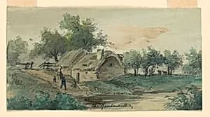 Landscape by Charles Nicolas Ransonnette, French, 1793 - 1877