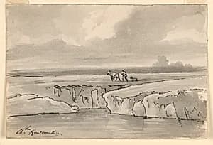 Landscape by Charles Nicolas Ransonnette, French, 1793 - 1877