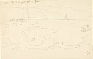 Lower Geyser Basin by Thomas Moran