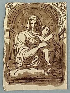 Madonna and child by Felice Giani, Italian, 1758–1823
