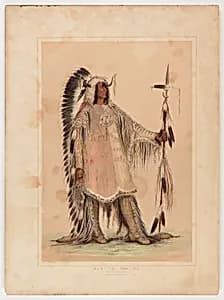 Mah-to-toh-pa, the Mandan Chief by George Catlin