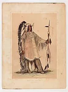 Mah-to-toh-pa, the Mandan Chief by George Catlin