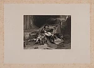 Man, Woman, Dog and Stag