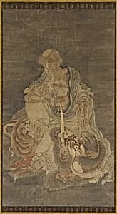Manjushri Seated on a Lion