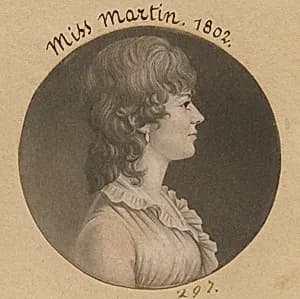 Maria or Eleanor Martin by Charles Balthazar Julien Févret de Saint-Mémin, 12 Mar 1770 - 23 Jun 1852