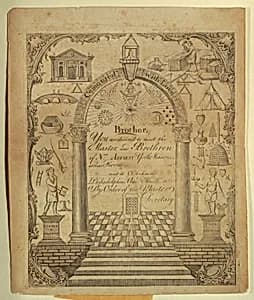 Masonic Invitation by Unknown