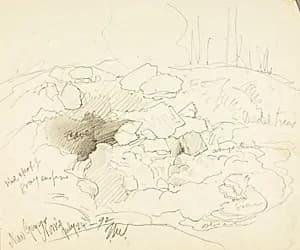 New Geyser, Norris by Thomas Moran