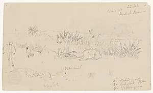 Oasis at Kadesh Barnea, Jordan by Frederic Edwin Church, American, 1826–1900