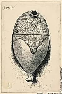 Old Persian Carving in Brass