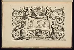 Ornament Panel Design by Alexis Loir, French, 1640 - 1713