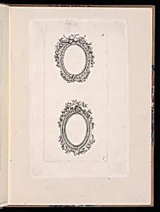 Ornamental Medallion Designs by Théodore Bertren, active in France, 18th century