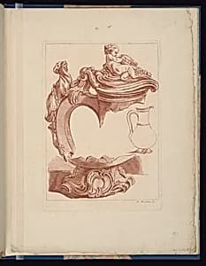 Ornamental Vase Design by François Boucher, French, 1703–1770