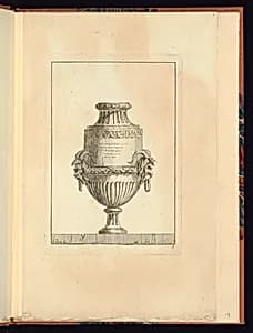 Ornamental Vase Design by Juste-François Boucher, French, 1736 – 1782