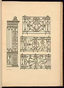 Ornamented Fence Designs by Jean Berain, the elder, French, 1640-1711